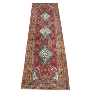 Løper Persisk teppe - Nomadisk - 317 x 82 cm - rød