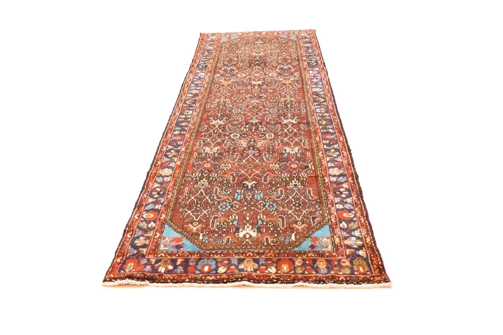 Løper Persisk teppe - Nomadisk - 318 x 100 cm - brun