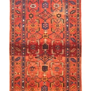 Løper Persisk teppe - Nomadisk - 318 x 108 cm - oransje