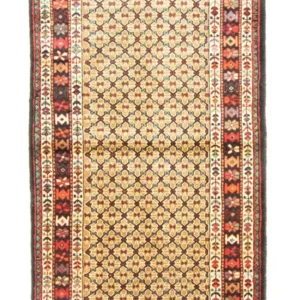 Løper Persisk teppe - Nomadisk - 320 x 110 cm - beige