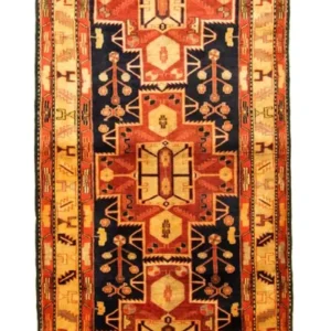 Løper Persisk teppe - Nomadisk - 320 x 113 cm - oransje