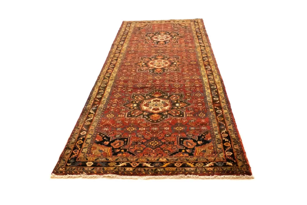 Løper Persisk teppe - Nomadisk - 321 x 120 cm - brun