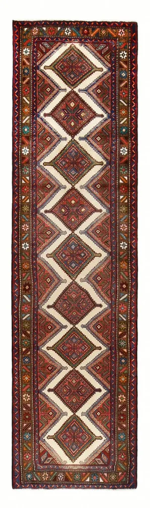 Løper Persisk teppe - Nomadisk - 321 x 86 cm - mørk rød