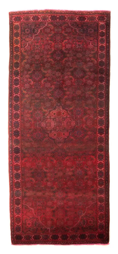 Løper Persisk teppe - Nomadisk - 323 x 115 cm - mørk rød