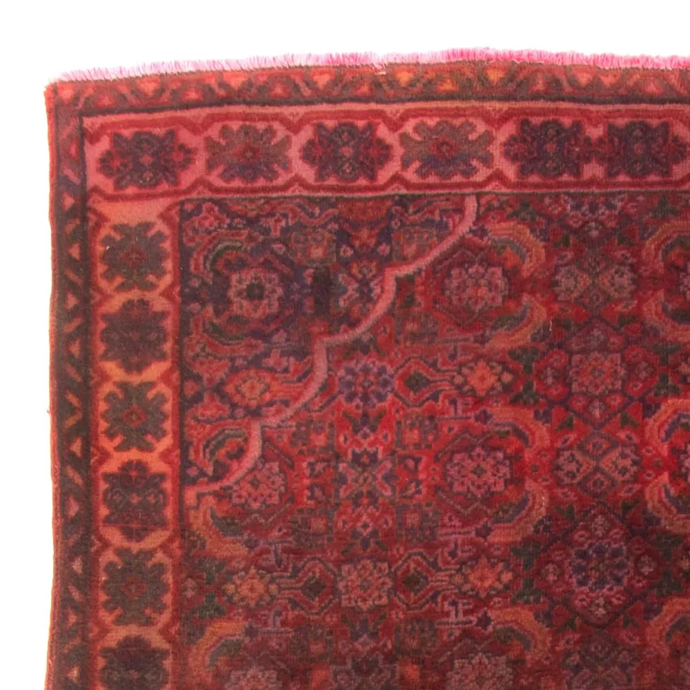 Løper Persisk teppe - Nomadisk - 323 x 115 cm - mørk rød