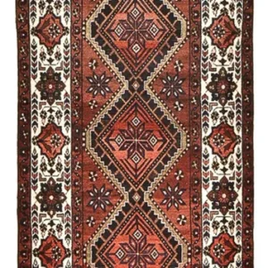 Løper Persisk teppe - Nomadisk - 325 x 112 cm - flerfarget