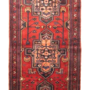 Løper Persisk teppe - Nomadisk - 326 x 105 cm - rød