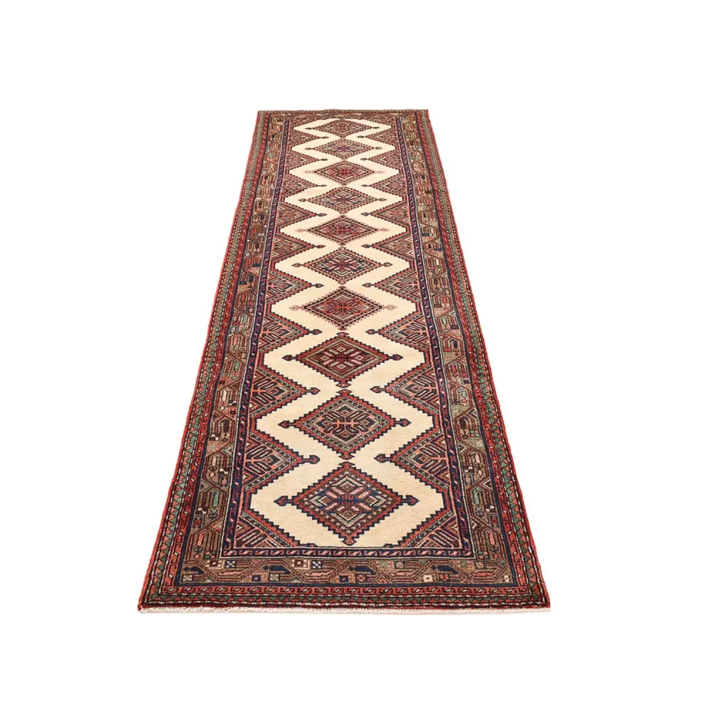 Løper Persisk teppe - Nomadisk - 340 x 94 cm - flerfarget