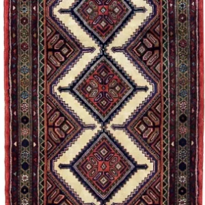 Løper Persisk teppe - Nomadisk - 350 x 87 cm - mørk beige