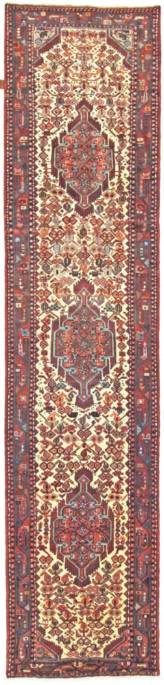 Løper Persisk teppe - Nomadisk - 356 x 83 cm - lys beige