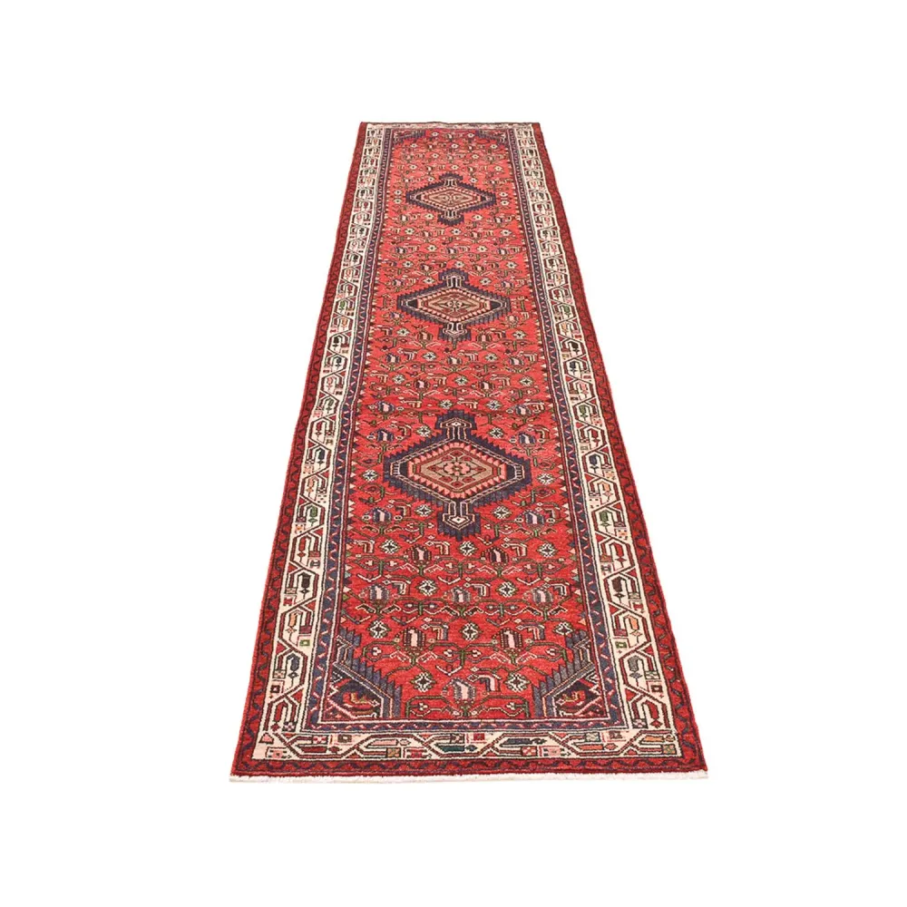 Løper Persisk teppe - Nomadisk - 373 x 87 cm - rød