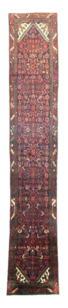 Løper Persisk teppe - Nomadisk - 390 x 65 cm - rosa