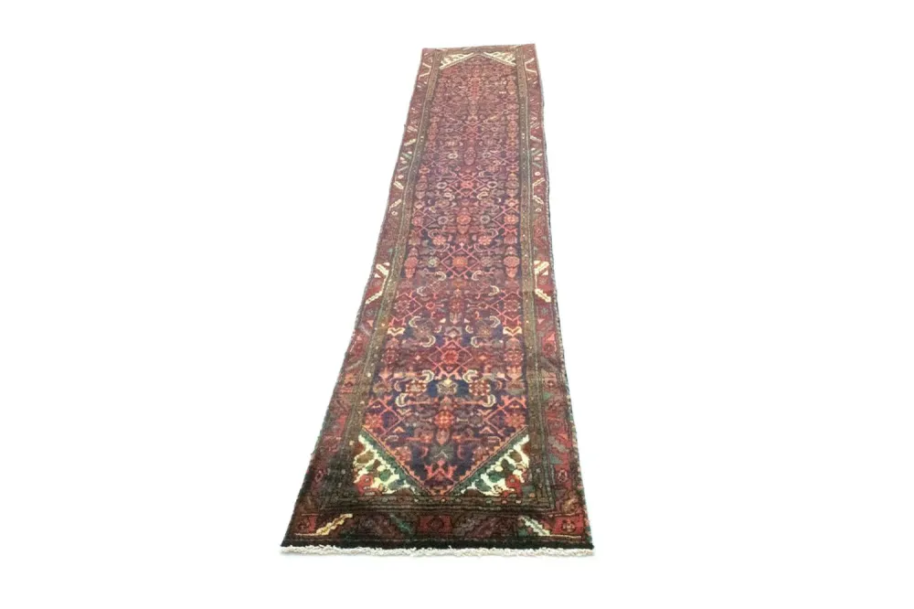 Løper Persisk teppe - Nomadisk - 390 x 65 cm - rosa