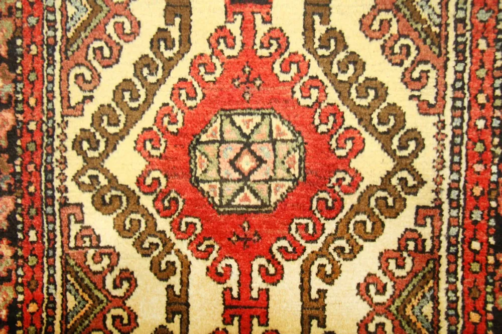 Løper Persisk teppe - Nomadisk - 406 x 80 cm - rød
