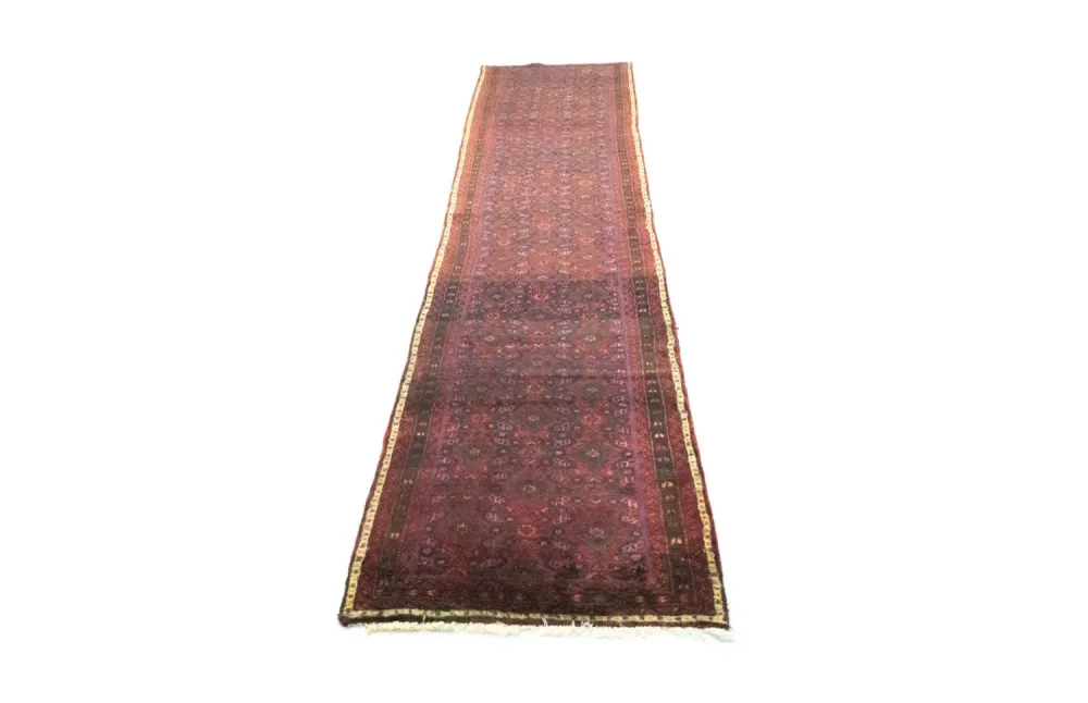 Løper Persisk teppe - Nomadisk - 410 x 80 cm - rød