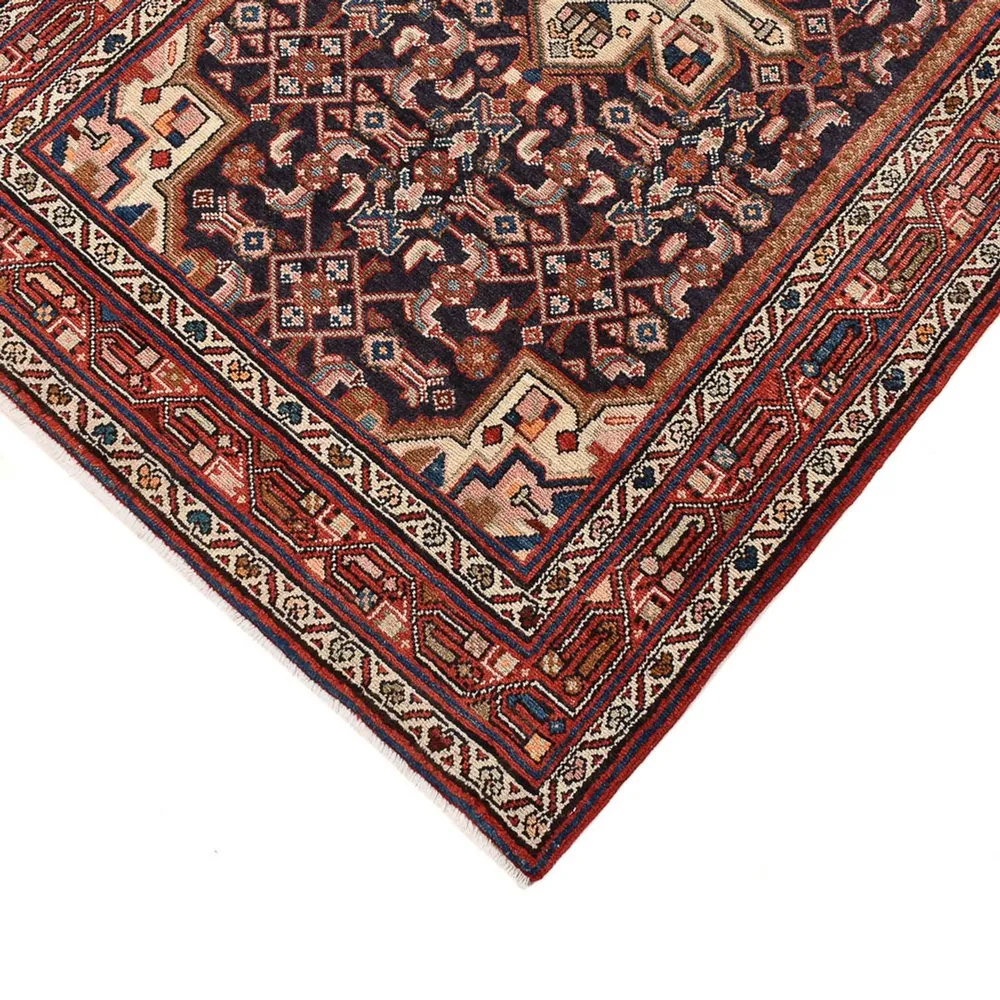 Løper Persisk teppe - Nomadisk - 412 x 114 cm - mørk rød
