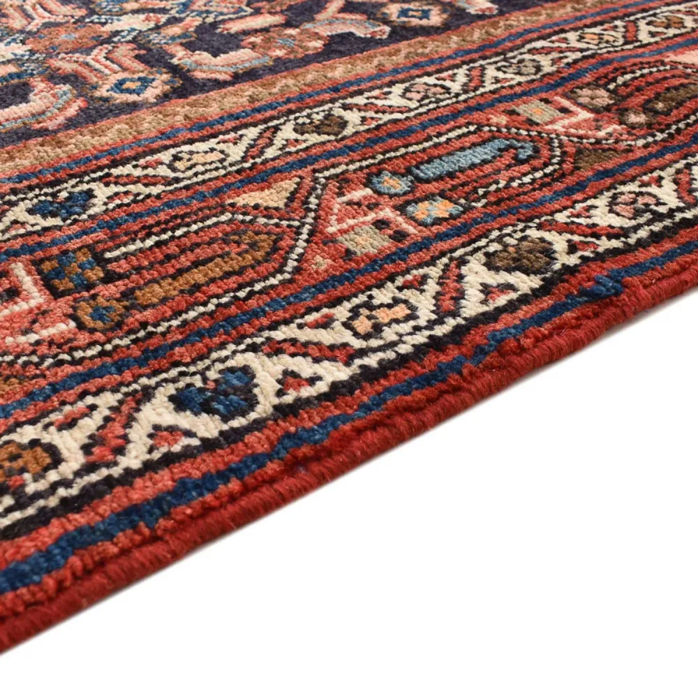 Løper Persisk teppe - Nomadisk - 412 x 114 cm - mørk rød
