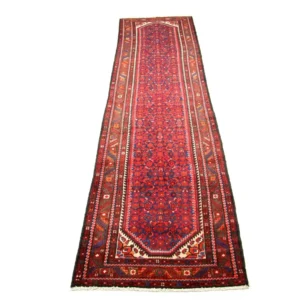 Løper Persisk teppe - Nomadisk - 433 x 108 cm - rød