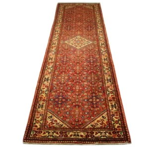 Løper Persisk teppe - Nomadisk - 437 x 123 cm - rød