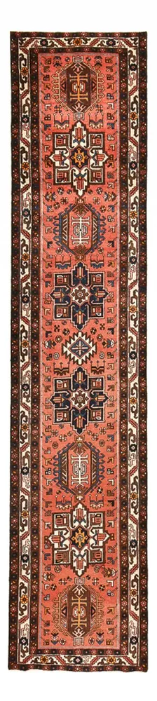 Løper Persisk teppe - Nomadisk - 452 x 98 cm - lys rød