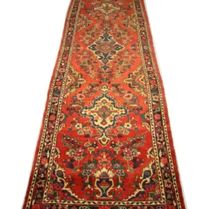 Løper Persisk teppe - Nomadisk - 453 x 113 cm - rød