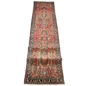 Løper Persisk teppe - Nomadisk - 453 x 90 cm - rød