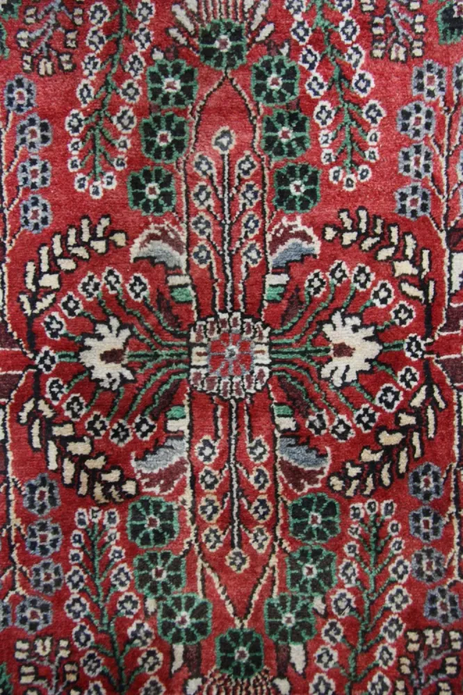 Løper Persisk teppe - Nomadisk - 453 x 90 cm - rød