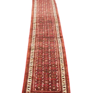 Løper Persisk teppe - Nomadisk - 470 x 93 cm - rød