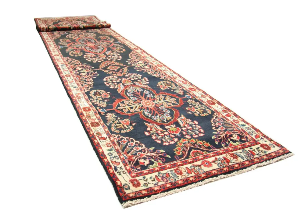 Løper Persisk teppe - Nomadisk - 506 x 110 cm - blå