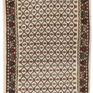 Løper Persisk teppe - Tabriz - 190 x 67 cm - lys beige