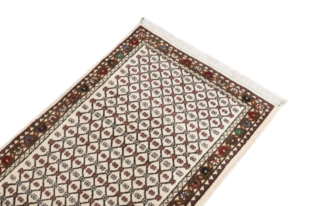 Løper Persisk teppe - Tabriz - 190 x 67 cm - lys beige
