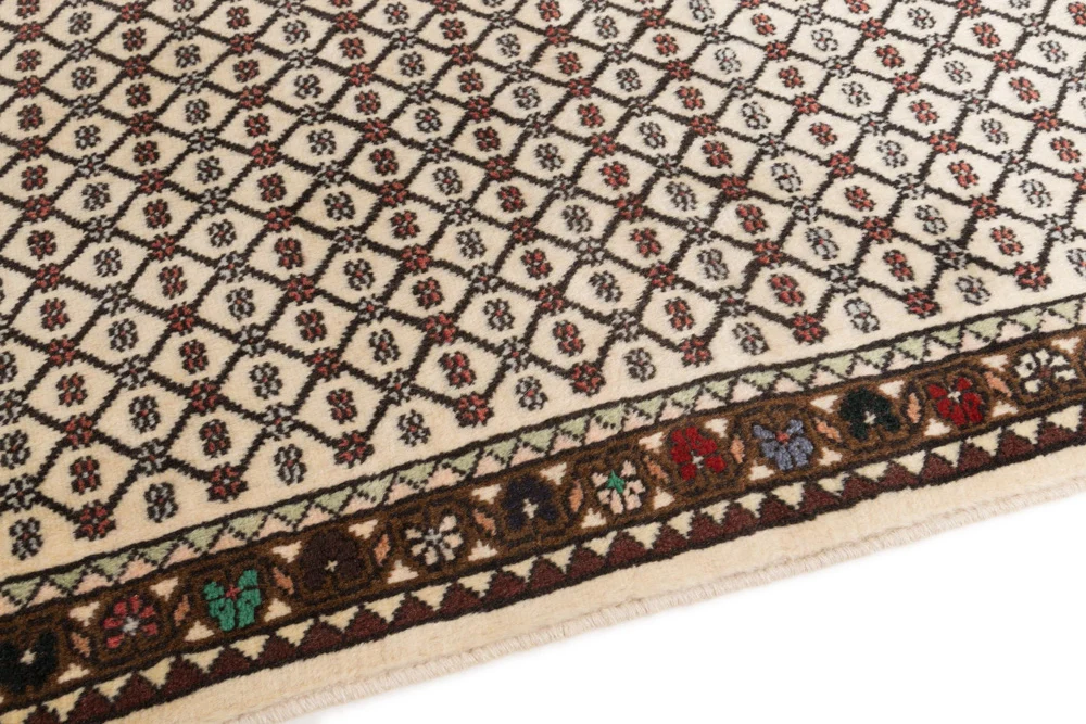 Løper Persisk teppe - Tabriz - 190 x 67 cm - lys beige