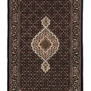 Løper Persisk teppe - Tabriz - 195 x 79 cm - mørkeblå