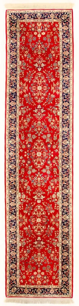 Løper Persisk teppe - Tabriz - 336 x 78 cm - rød