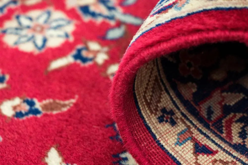 Løper Persisk teppe - Tabriz - 336 x 78 cm - rød