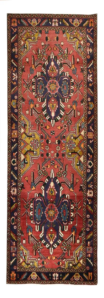 Løper Persisk teppe - Tabriz - 338 x 112 cm - rød