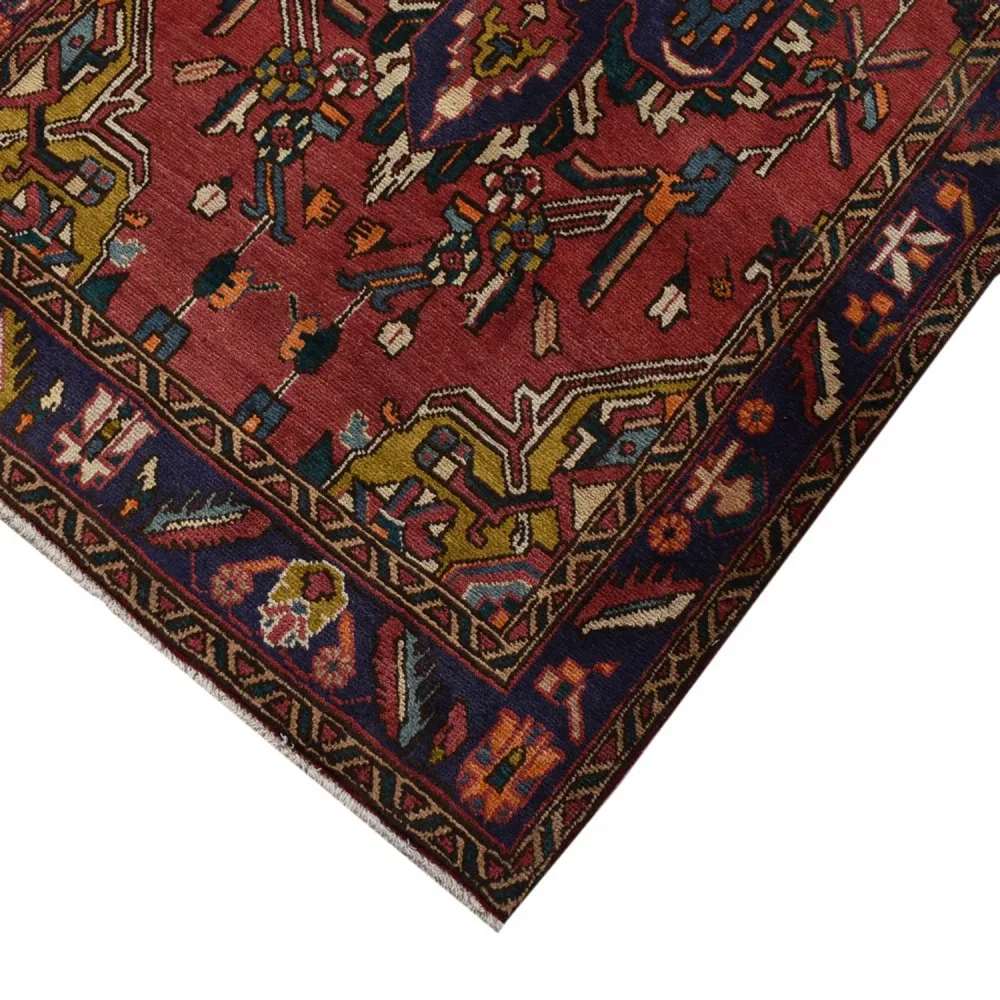Løper Persisk teppe - Tabriz - 338 x 112 cm - rød