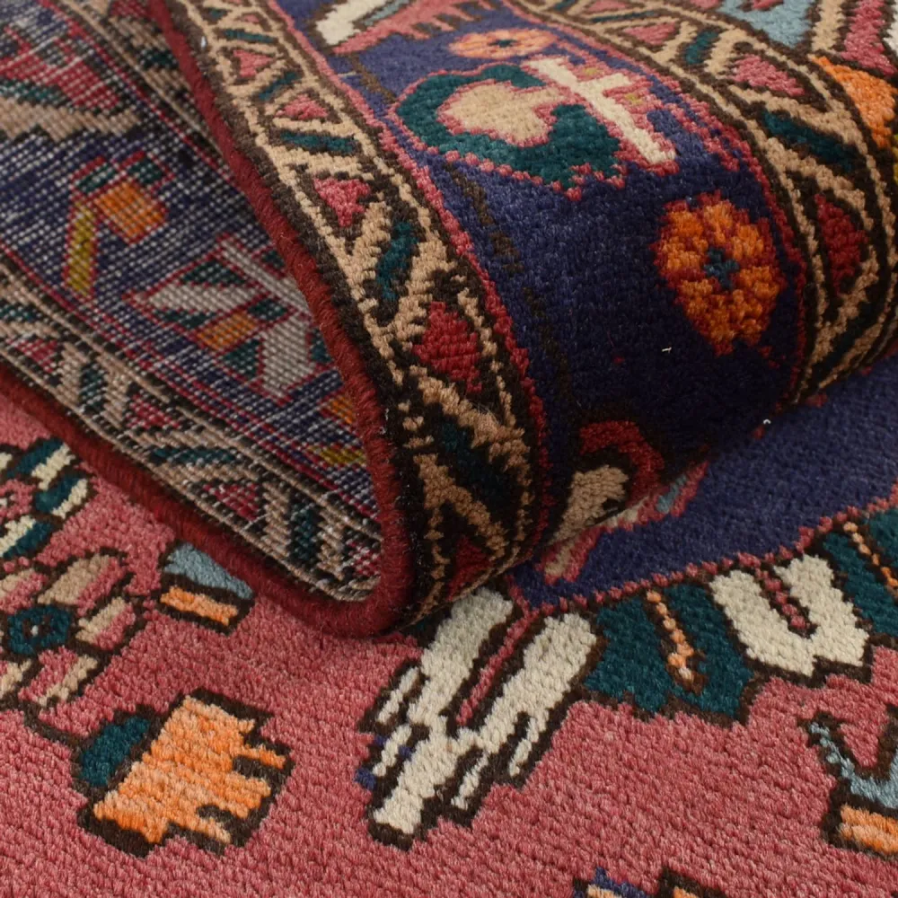 Løper Persisk teppe - Tabriz - 338 x 112 cm - rød