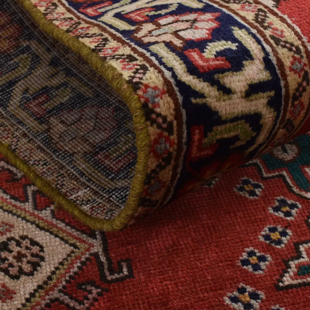 Løper Persisk teppe - Tabriz - 340 x 96 cm - rød