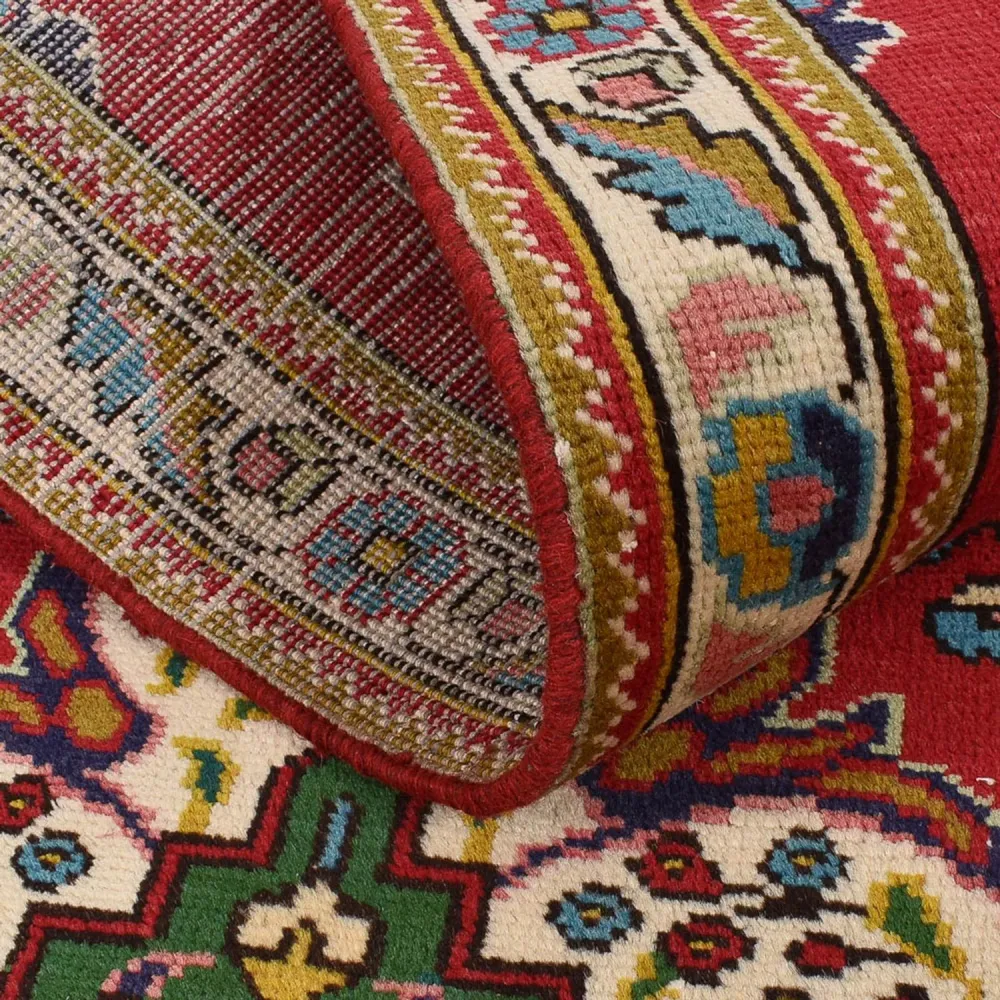 Løper Persisk teppe - Tabriz - 341 x 85 cm - rød