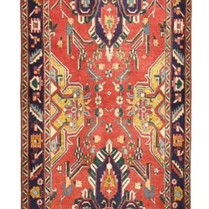 Løper Persisk teppe - Tabriz - 354 x 117 cm - flerfarget