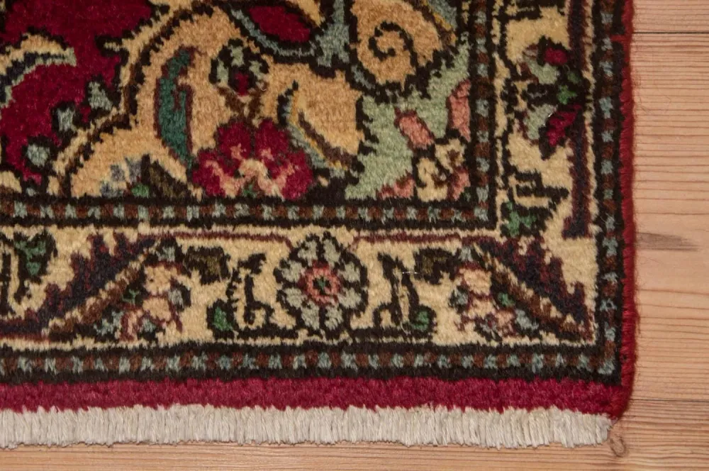 Løper Persisk teppe - Tabriz - 385 x 73 cm - rød