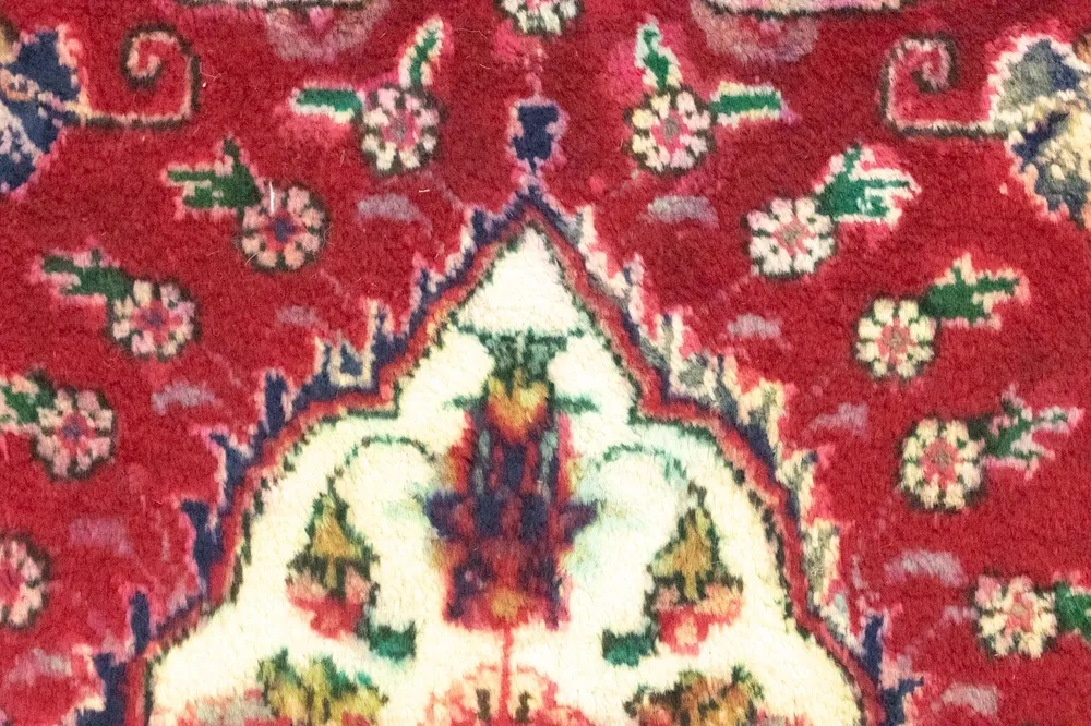 Løper Persisk teppe - Tabriz - 417 x 85 cm - rød