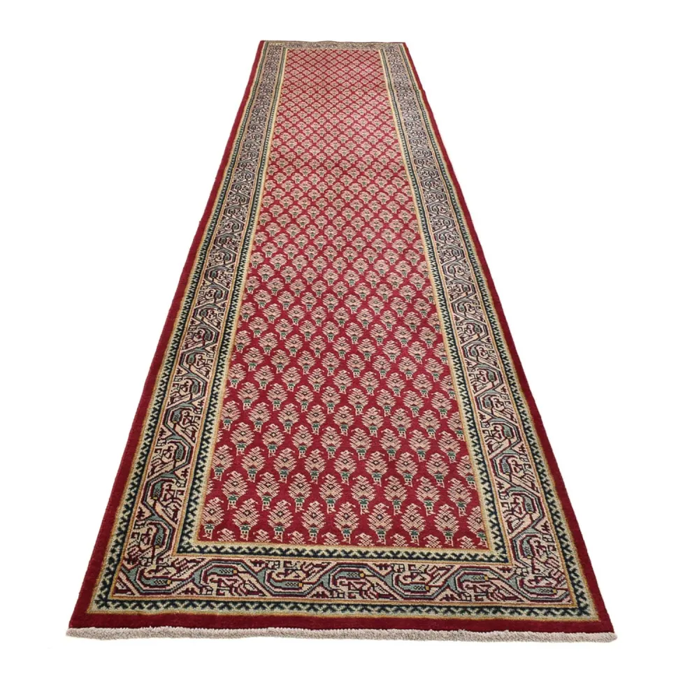 Løper Persisk teppe - Tabriz - 475 x 99 cm - rød