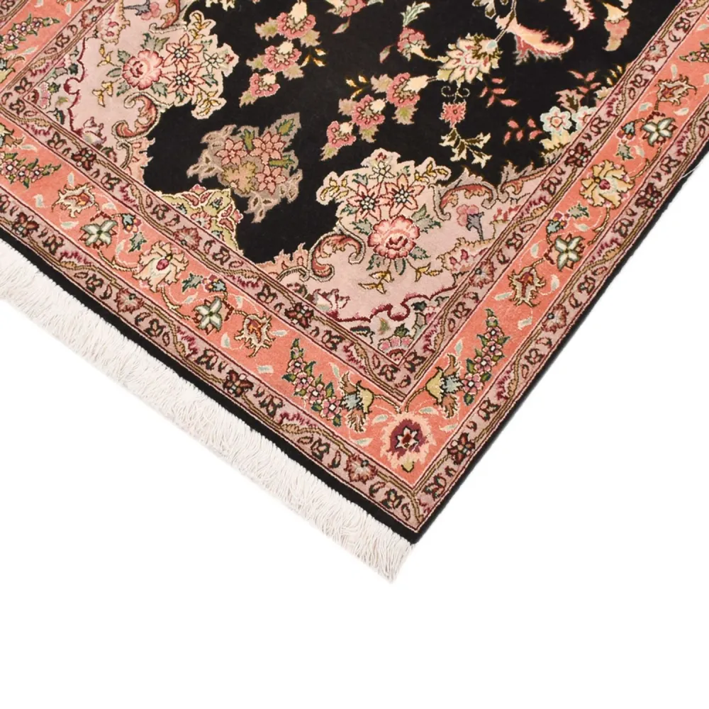Løper Persisk teppe - Tabriz - Premium - 210 x 80 cm - mørkeblå