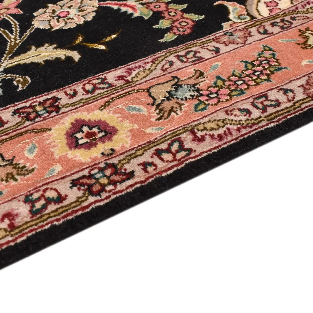 Løper Persisk teppe - Tabriz - Premium - 210 x 80 cm - mørkeblå