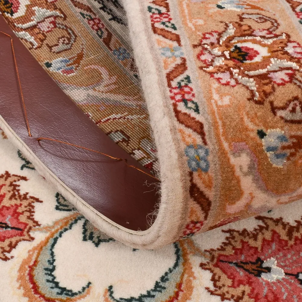 Løper Persisk teppe - Tabriz - Premium - 317 x 72 cm - beige