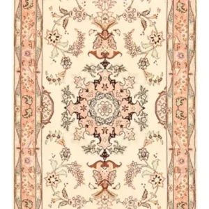 Løper Persisk teppe - Tabriz - Royal - 210 x 81 cm - beige