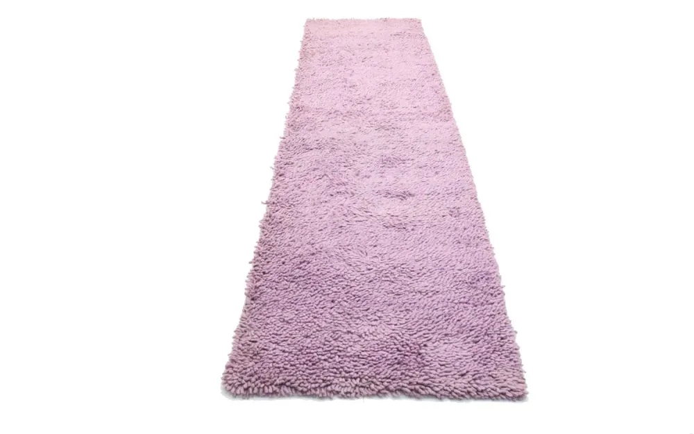 Løper Teppe med høy luv - 315 x 79 cm - lilla