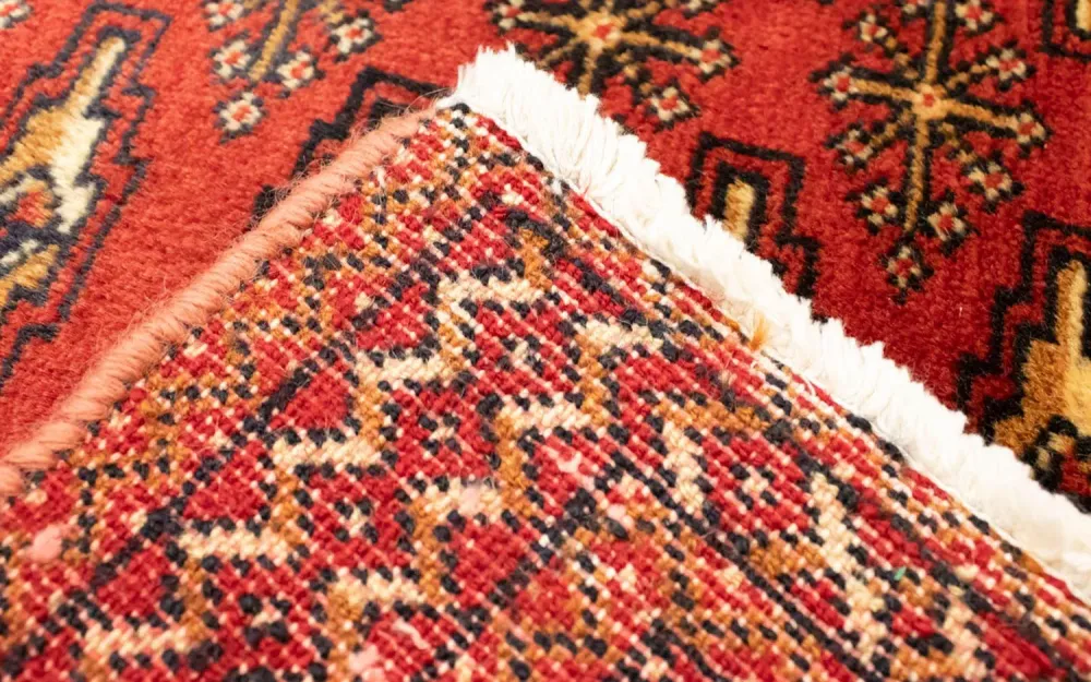 Løper Turkaman teppe - 100 x 50 cm - rød